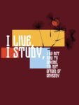 I Live I Study T-shirt for Men