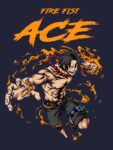 Anime Fire Fist Ace T-shirt for Men