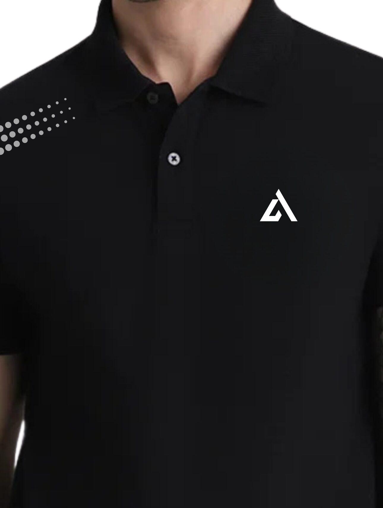 Alven Dot Side Collor Tshirt
